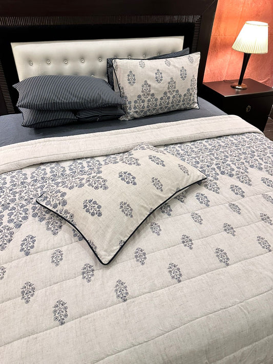 IV535 Cotton Comforter Set - Light Filling