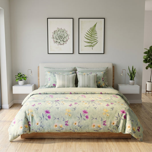 IV903 Cotton Comforter Set - Light Filling