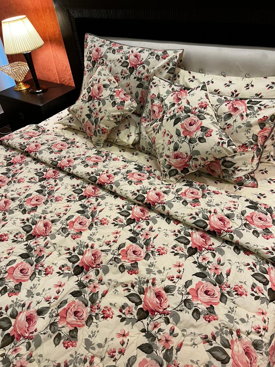 IV675 Cotton Comforter Set - Light Filling