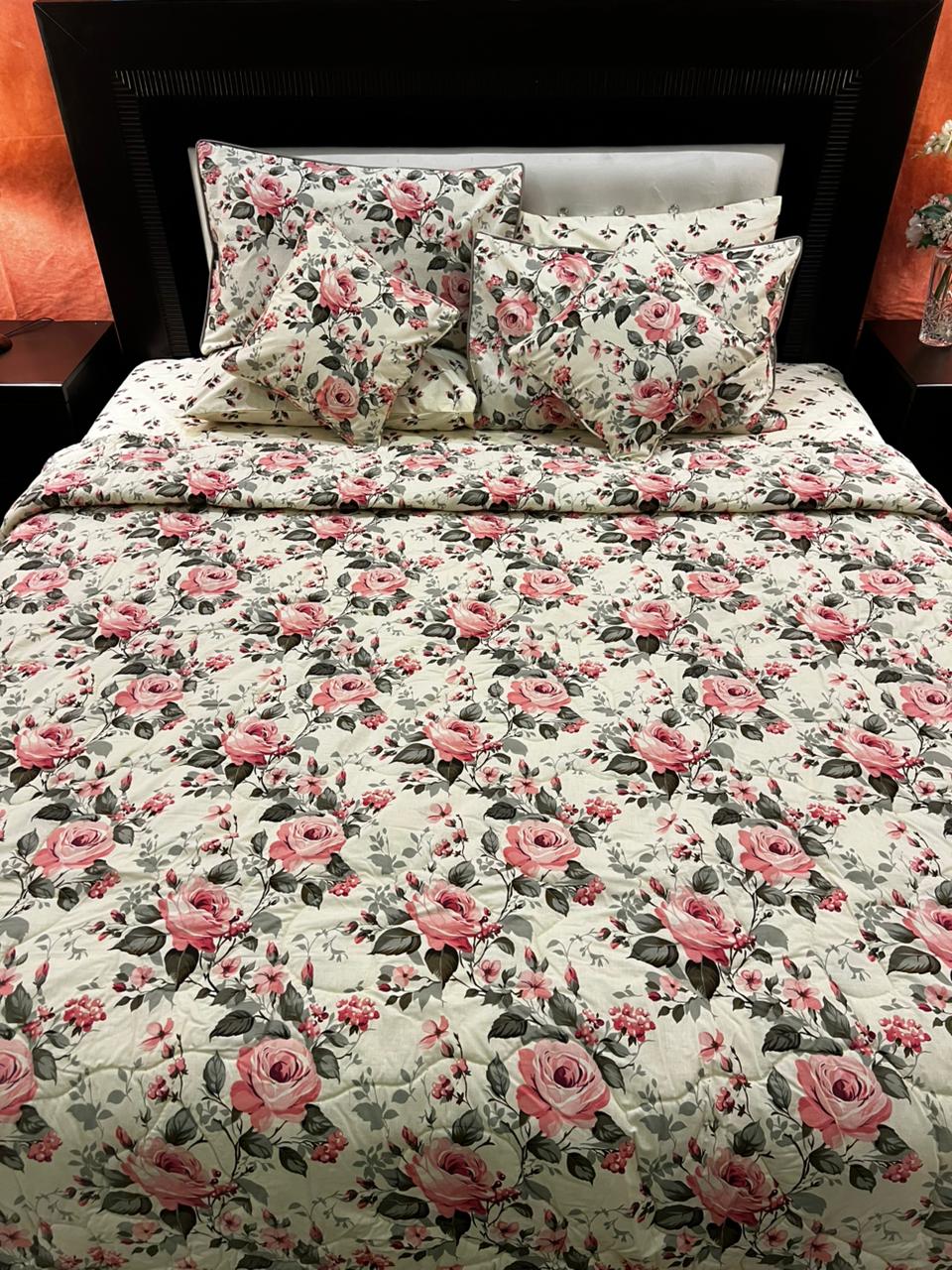 IV675 Cotton Comforter Set - Light Filling