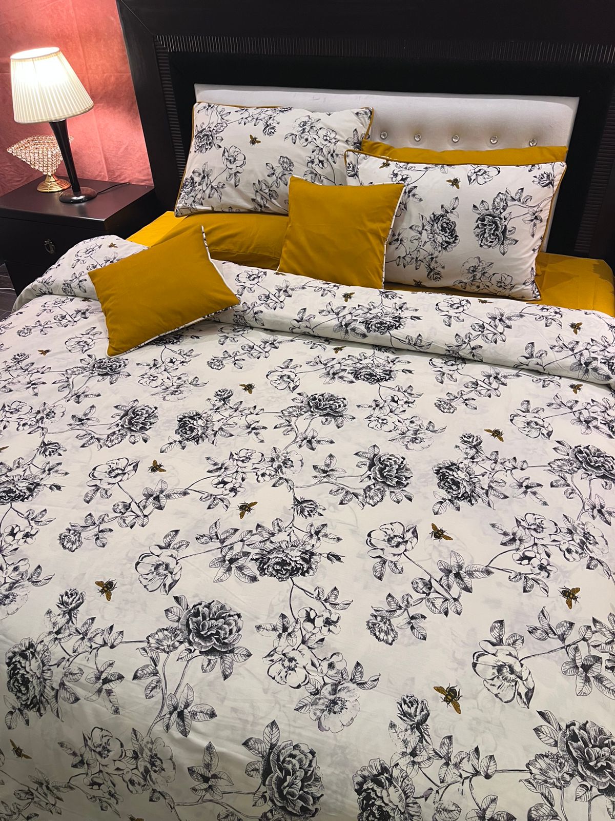 IV695 Percale Cotton Comforter Set - Light Filling