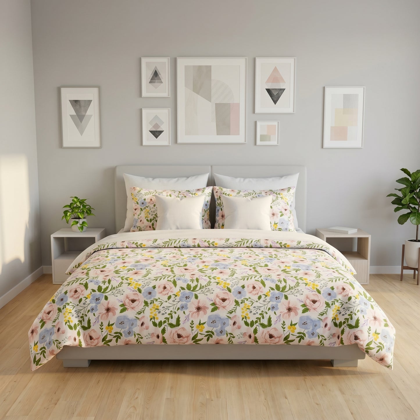 IV902 Cotton Duvet Cover Set - Without Filling