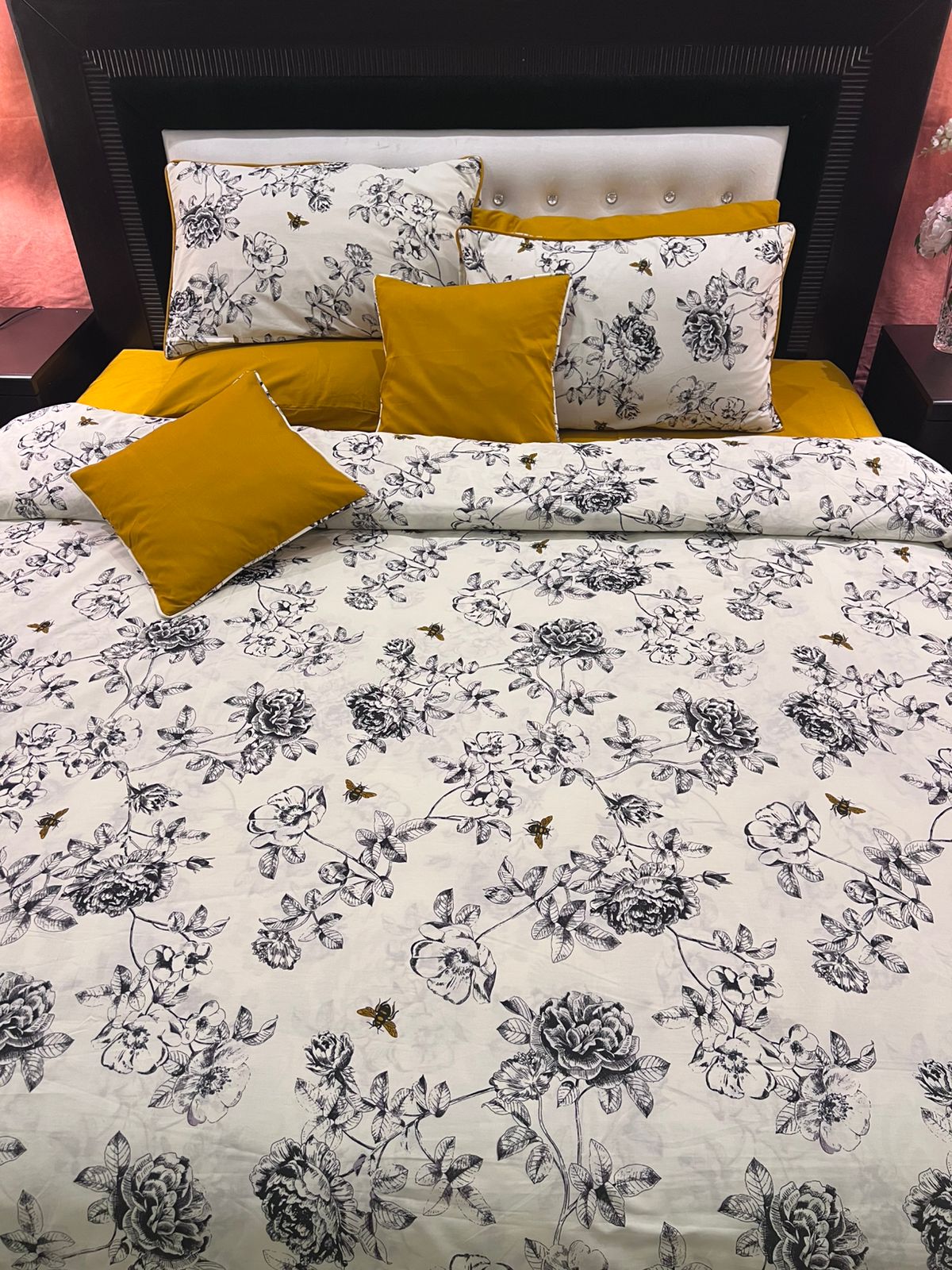 IV695 Percale Cotton Comforter Set - Light Filling