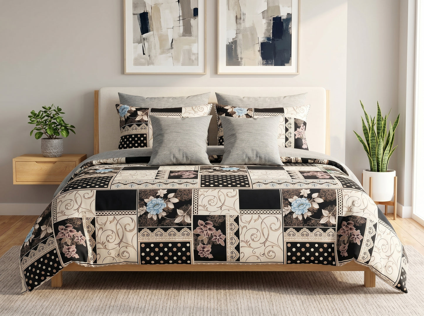 IV874 Cotton Duvet Cover Set - Without Filling