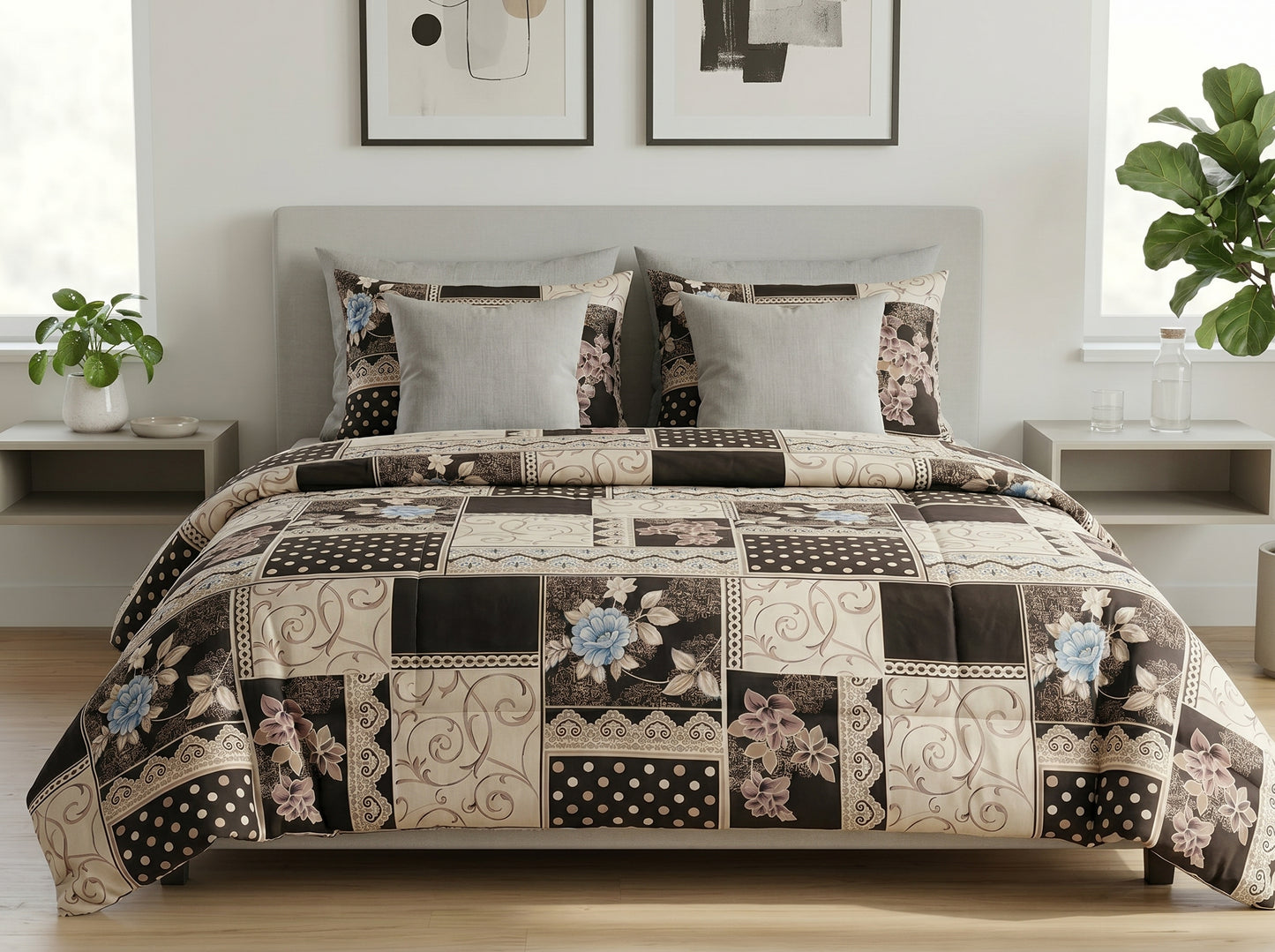 IV874 Cotton Duvet Cover Set - Without Filling