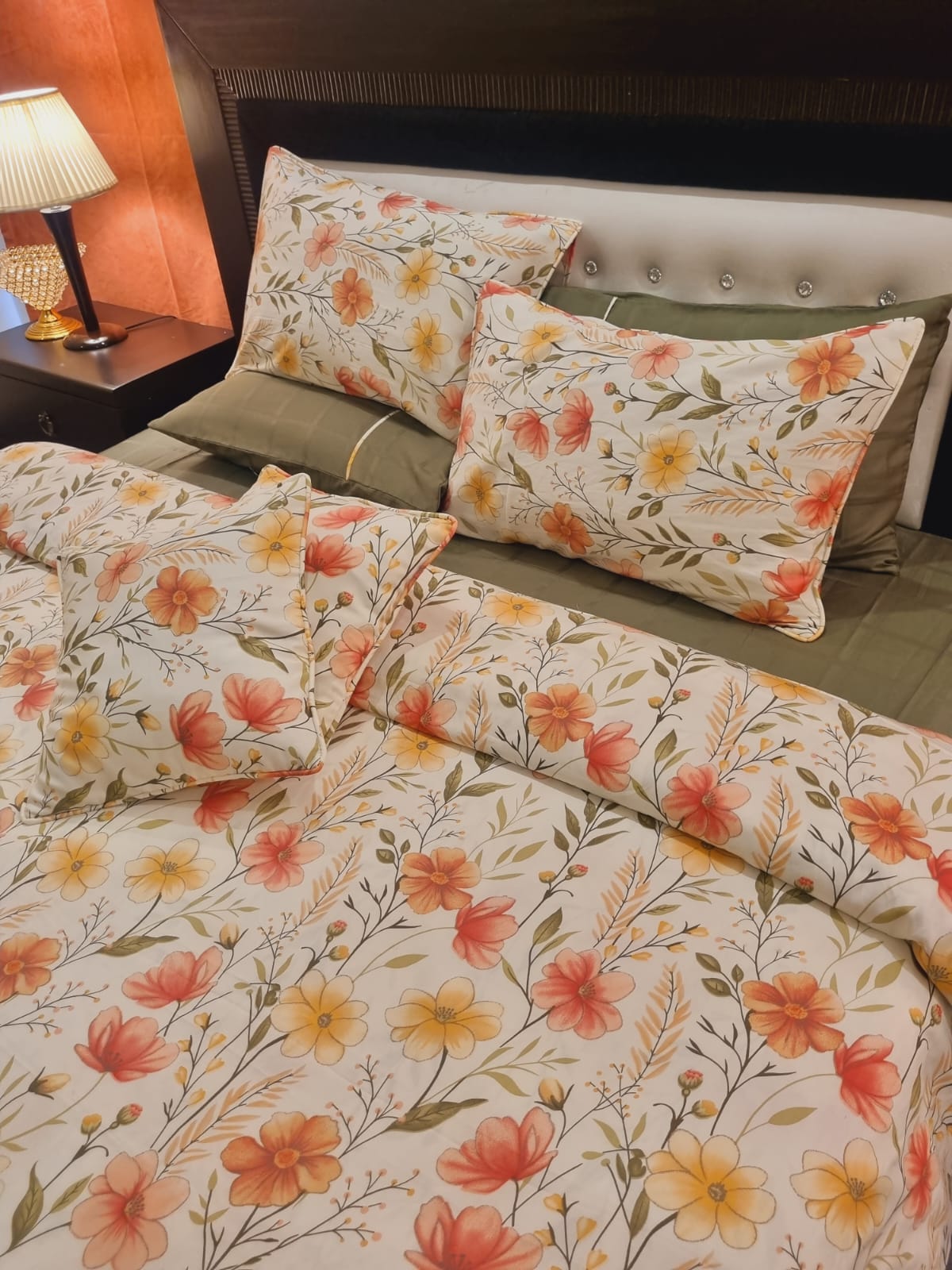 IV701 Luxury Cotton Satin Duvet Cover Set - Without Filling