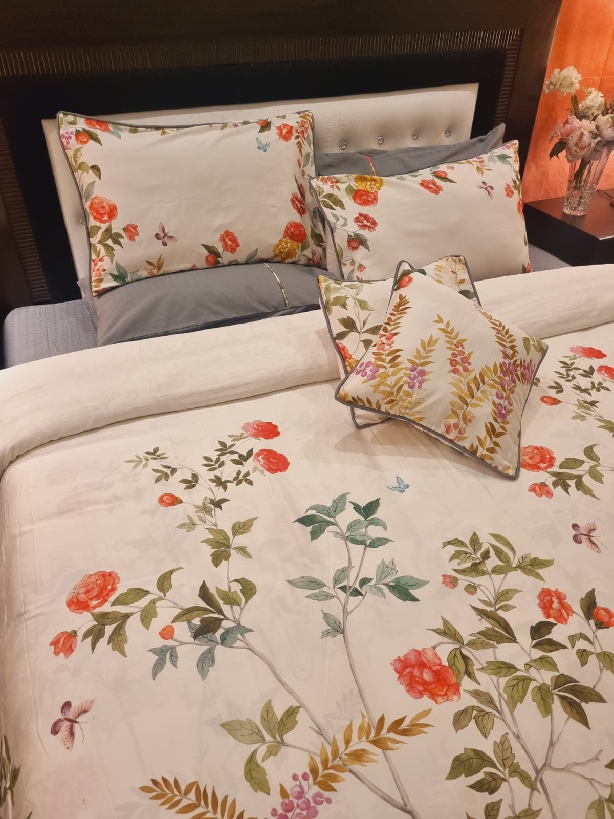 IV703 Luxury Cotton Satin Duvet Cover Set - Without Filling