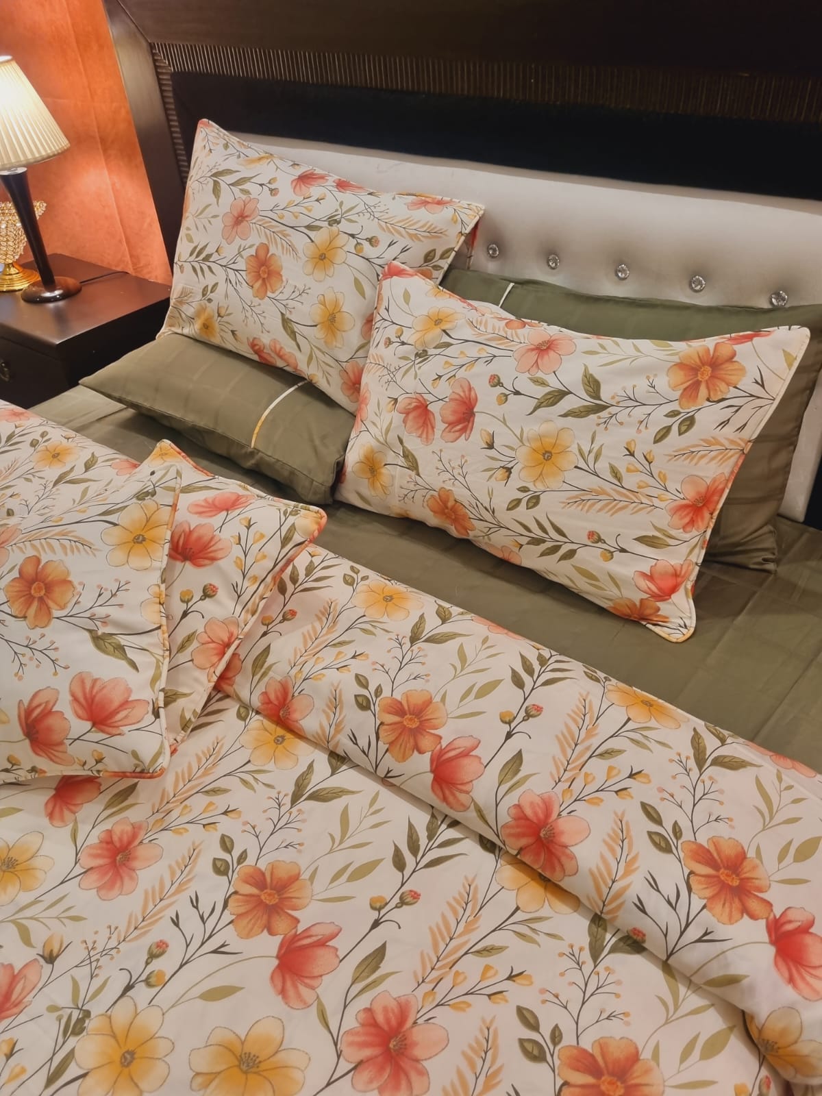 IV701 Luxury Cotton Satin Duvet Cover Set - Without Filling