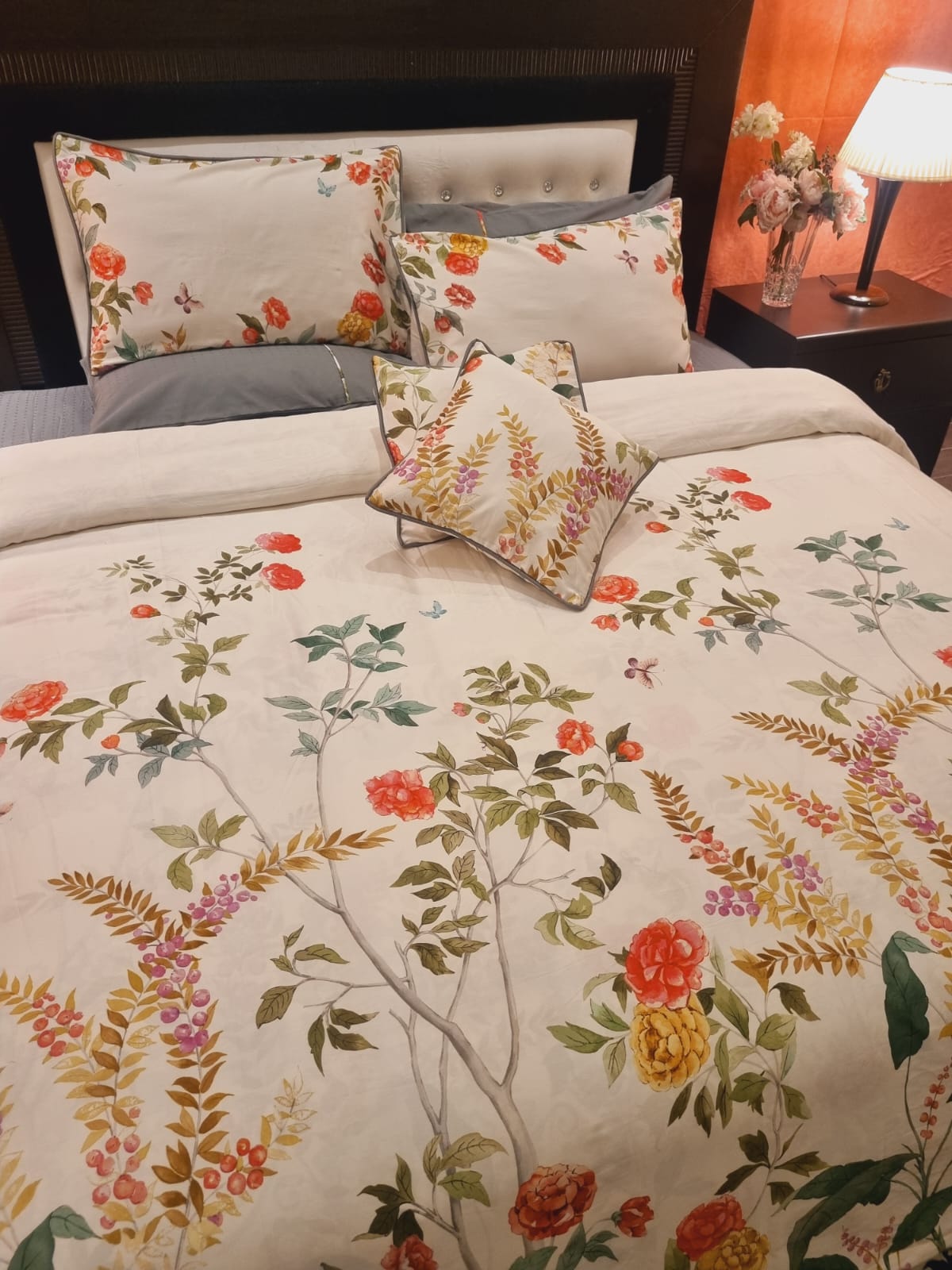 IV703 Luxury Cotton Satin Duvet Cover Set - Without Filling