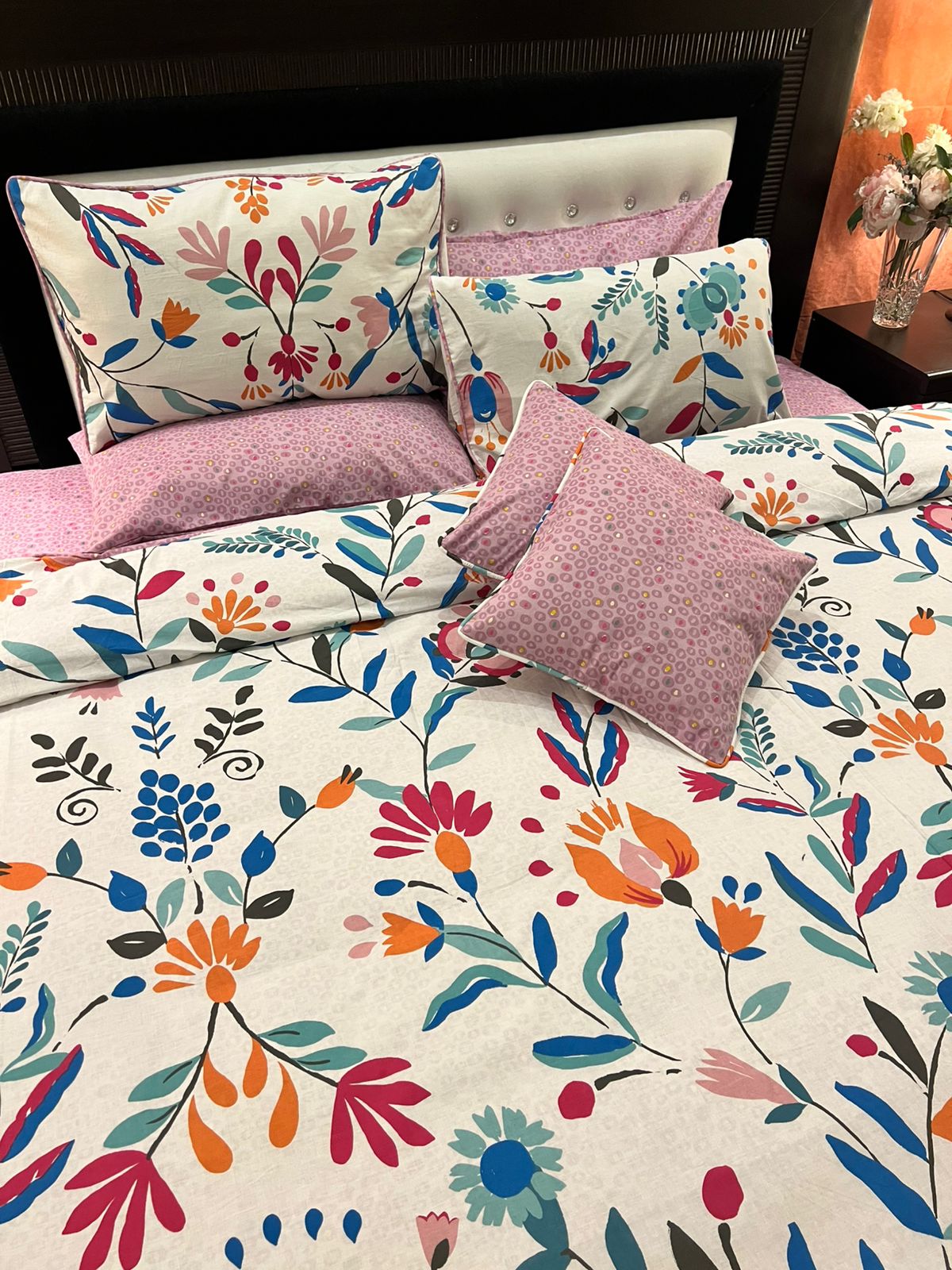 IV694 Cotton Comforter Set - Light Filling