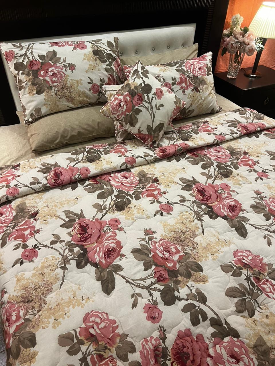 IV658 Cotton Comforter Set - Light Filling