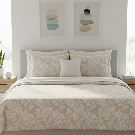 IV842 Cotton Comforter Set - Light Filling