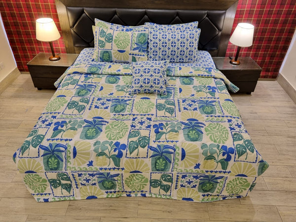 IV349 Cotton Comforter Set - Light Filling