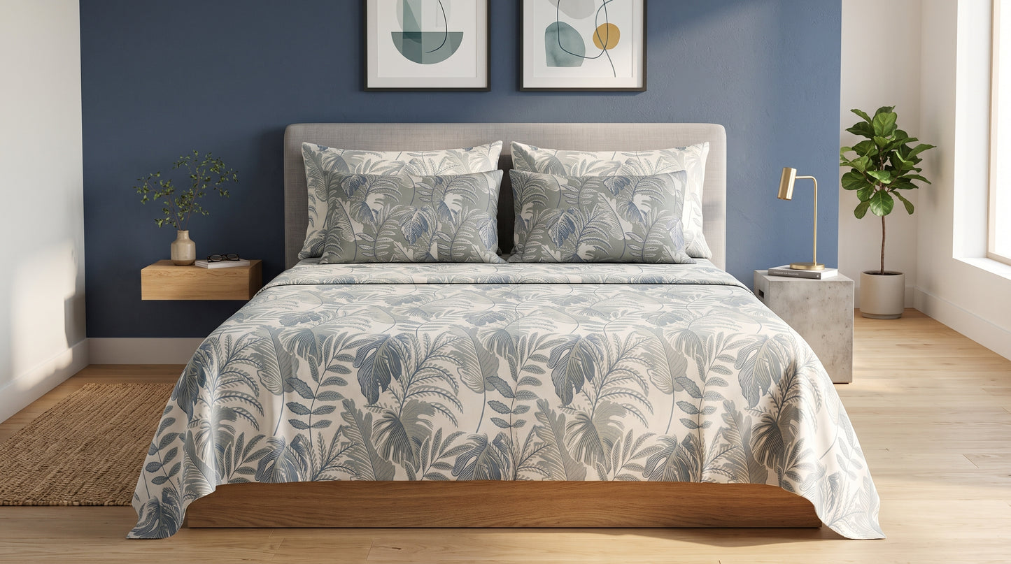 Coastal Palm Bed Sheet Set