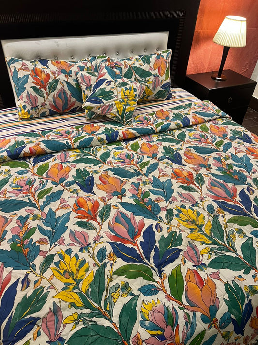 IV643 Cotton Comforter Set - Light Filling