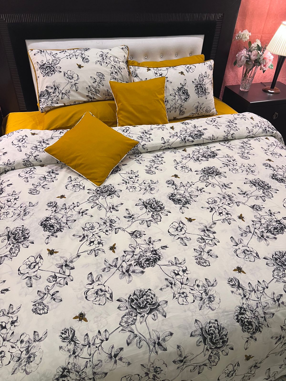 IV695 Percale Cotton Comforter Set - Light Filling