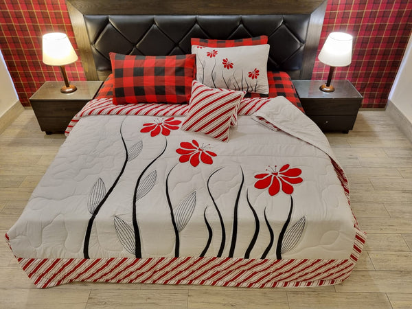 IV313 Cotton Comforter Set - Light Filling