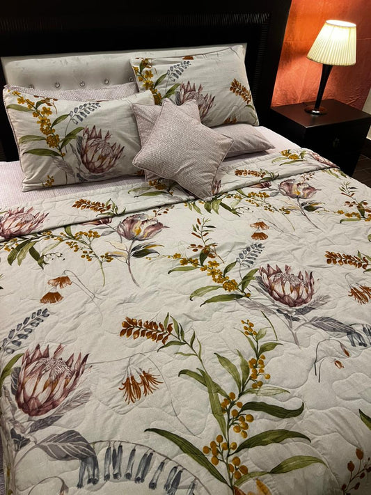 IV638 Cotton Comforter Set - Light Filling