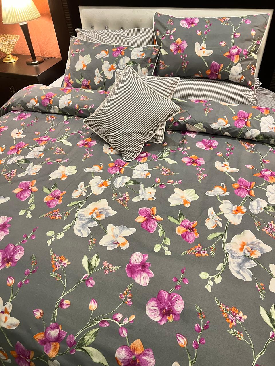 IV712 Cotton Duvet Cover Set - Without Filling