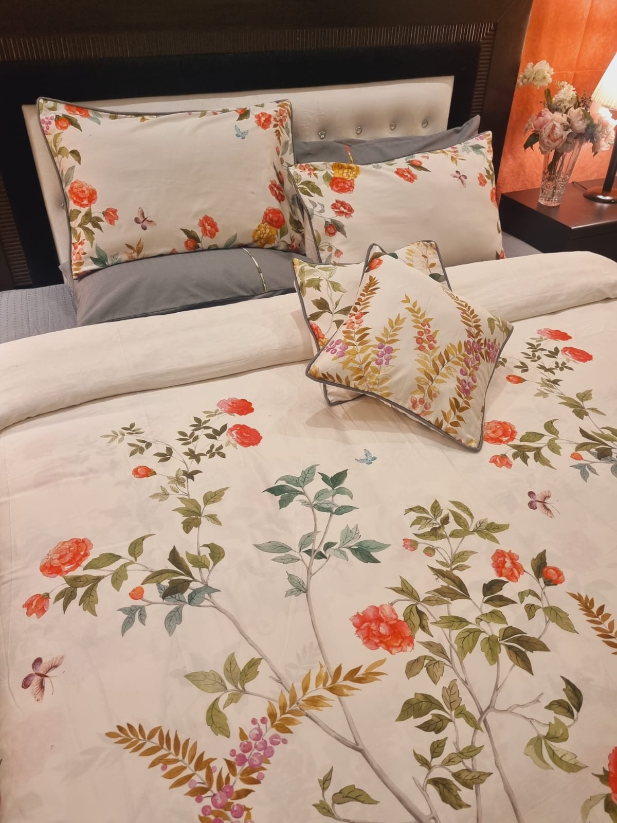 IV703 Luxury Cotton Satin Duvet Cover Set - Without Filling