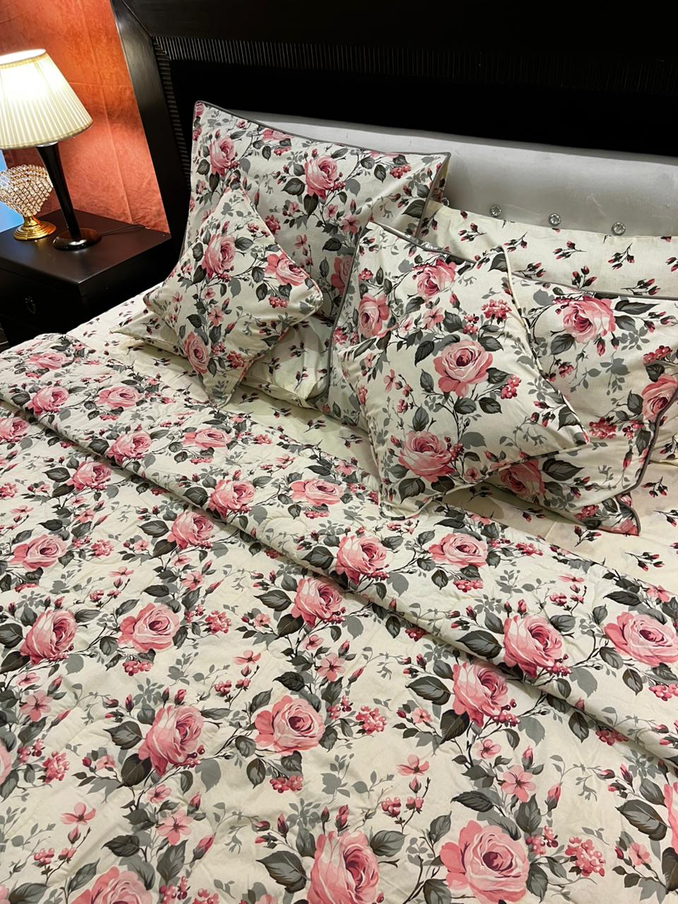 IV675 Cotton Comforter Set - Light Filling