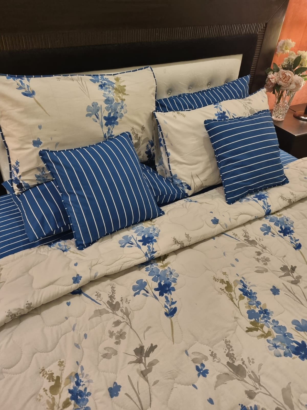 IV684 Cotton Comforter Set - Light Filling