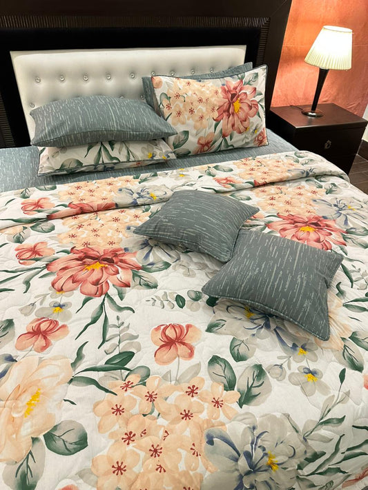 IV544 Cotton Comforter Set - Light Filling