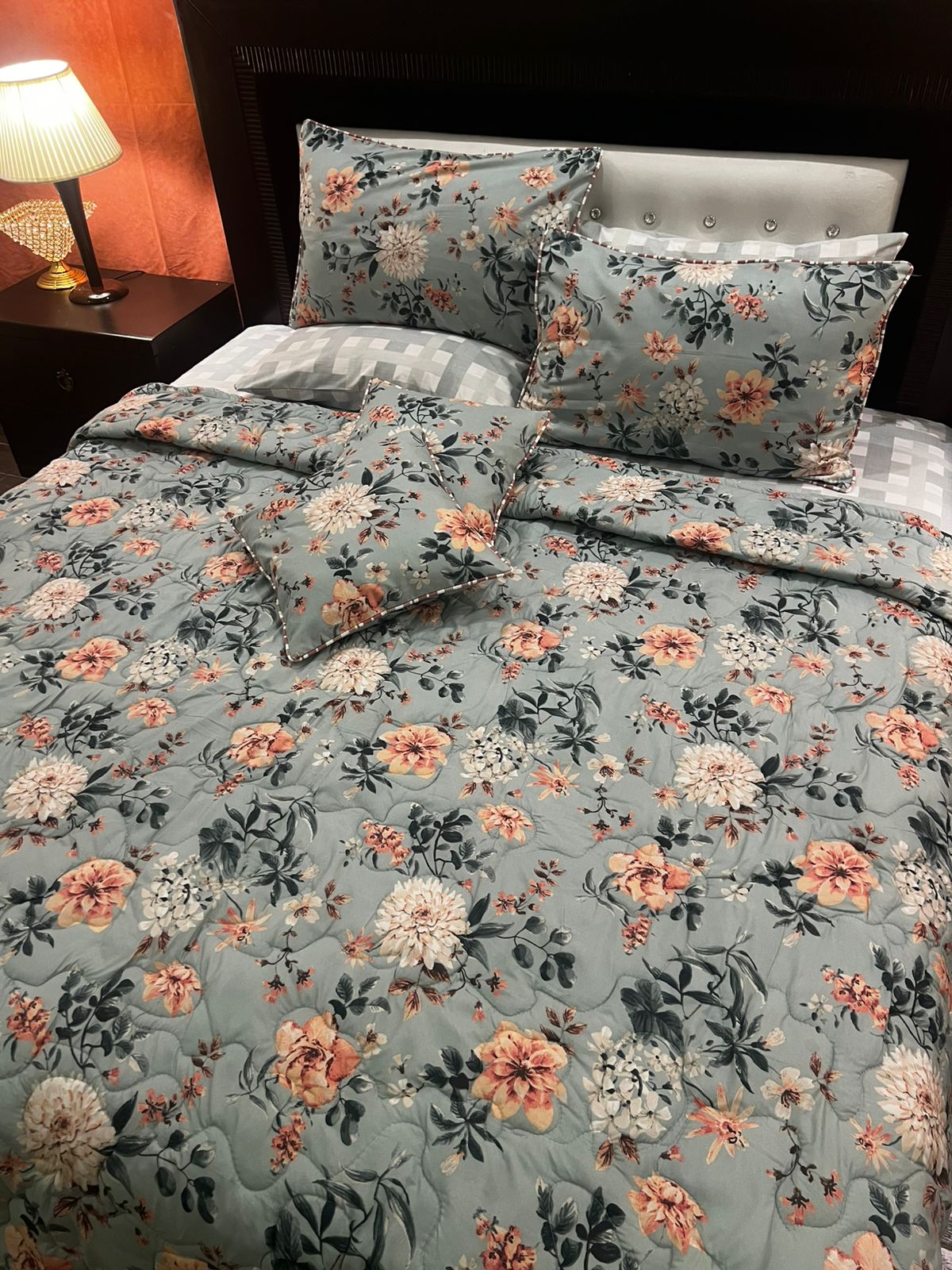 IV659 Cotton Comforter Set - Light Filling