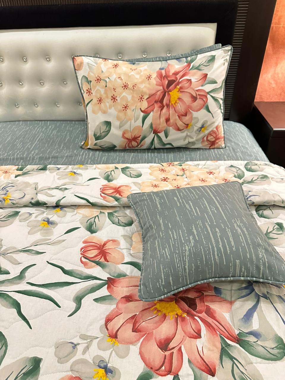 IV544 Cotton Comforter Set - Light Filling