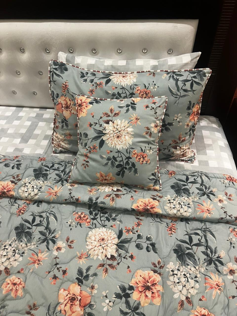 IV659 Cotton Comforter Set - Light Filling
