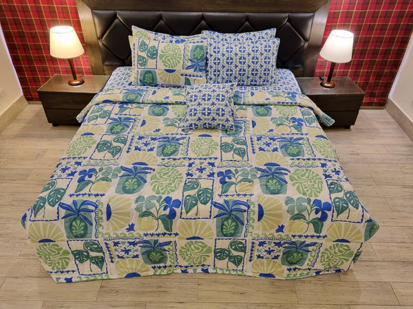 IV349 Cotton Comforter Set - Light Filling