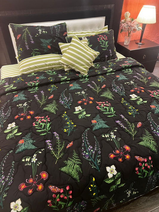 IV672 Cotton Comforter Set - Light Filling