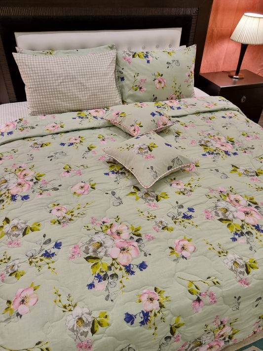 IV526 Cotton Comforter Set - Light Filling