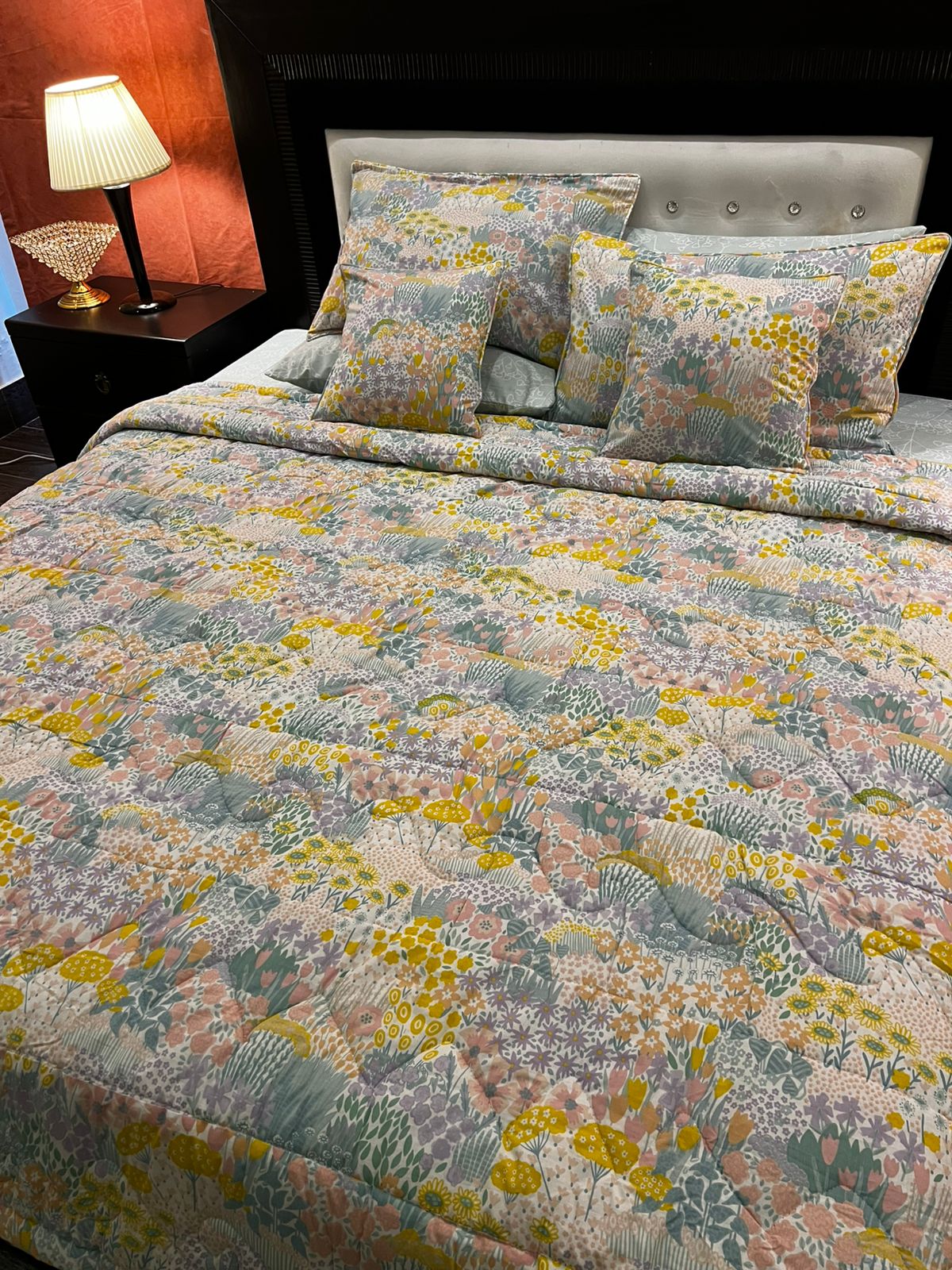 IV673 Cotton Comforter Set - Light Filling