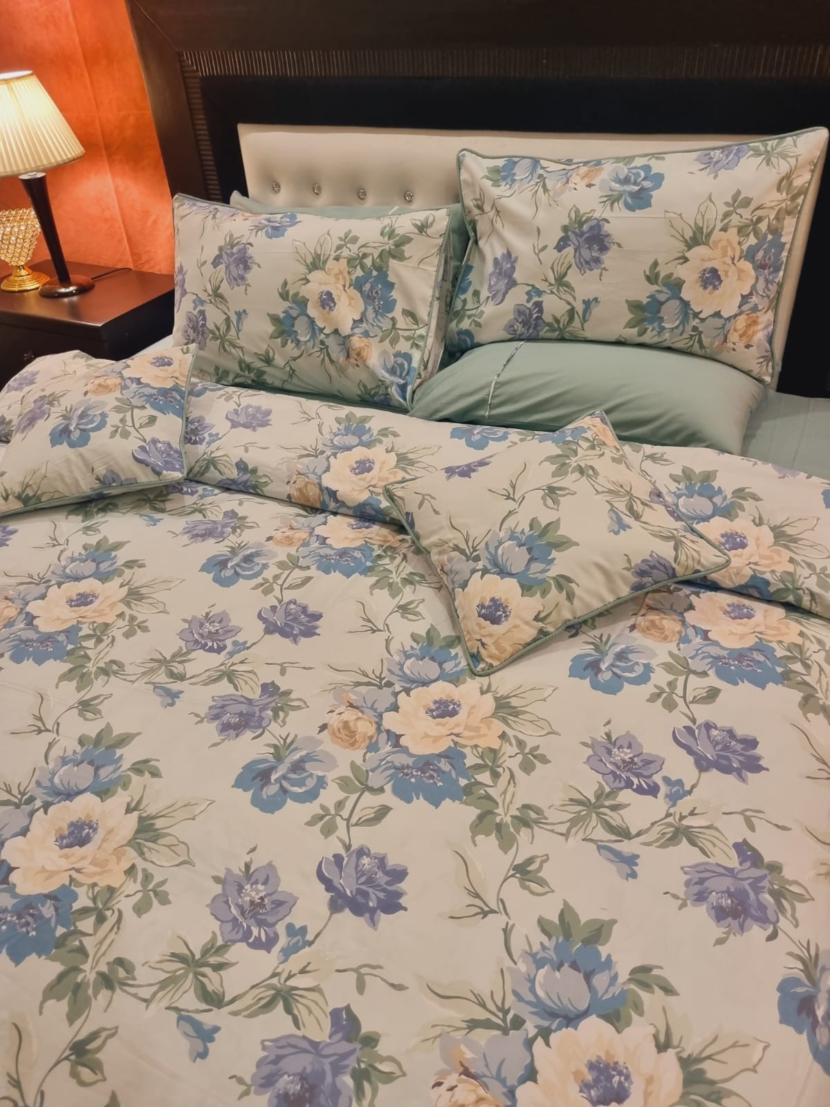 IV702 Luxury Cotton Satin Duvet Cover Set - Without Filling