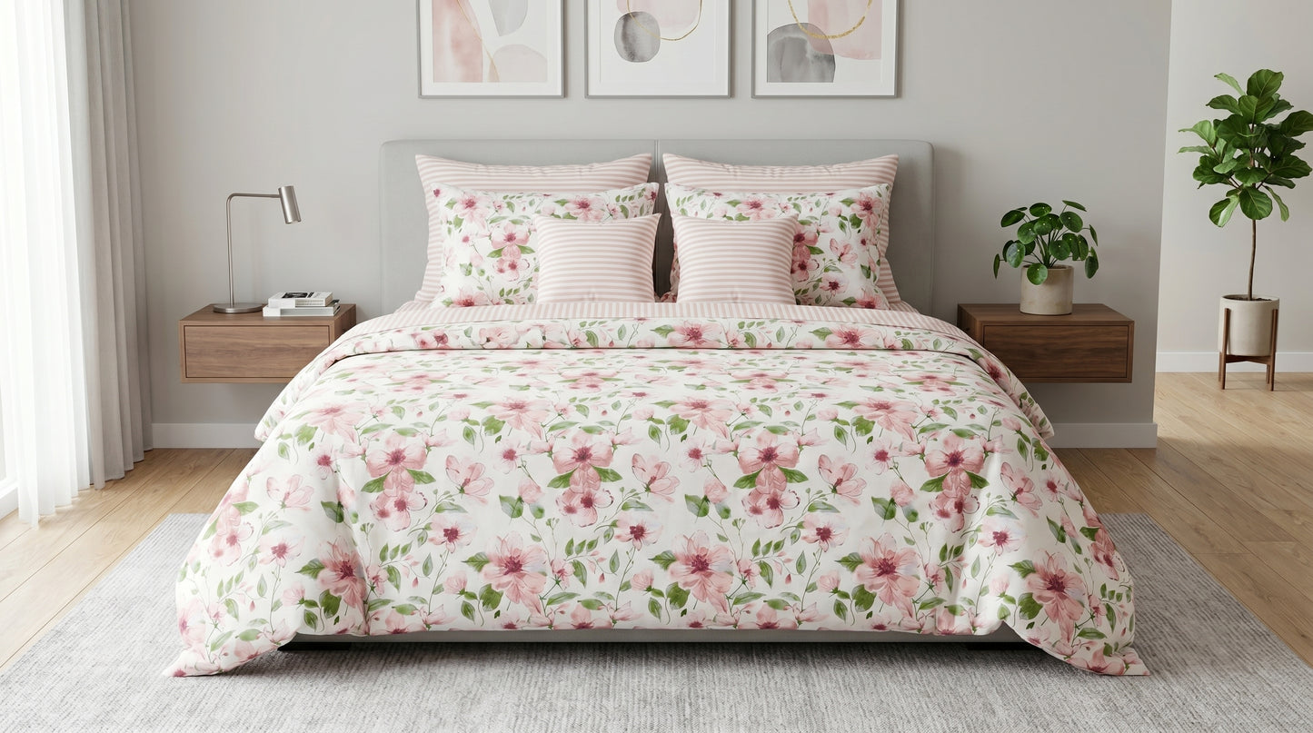 IV928 Cotton Comforter Set - Light Filling
