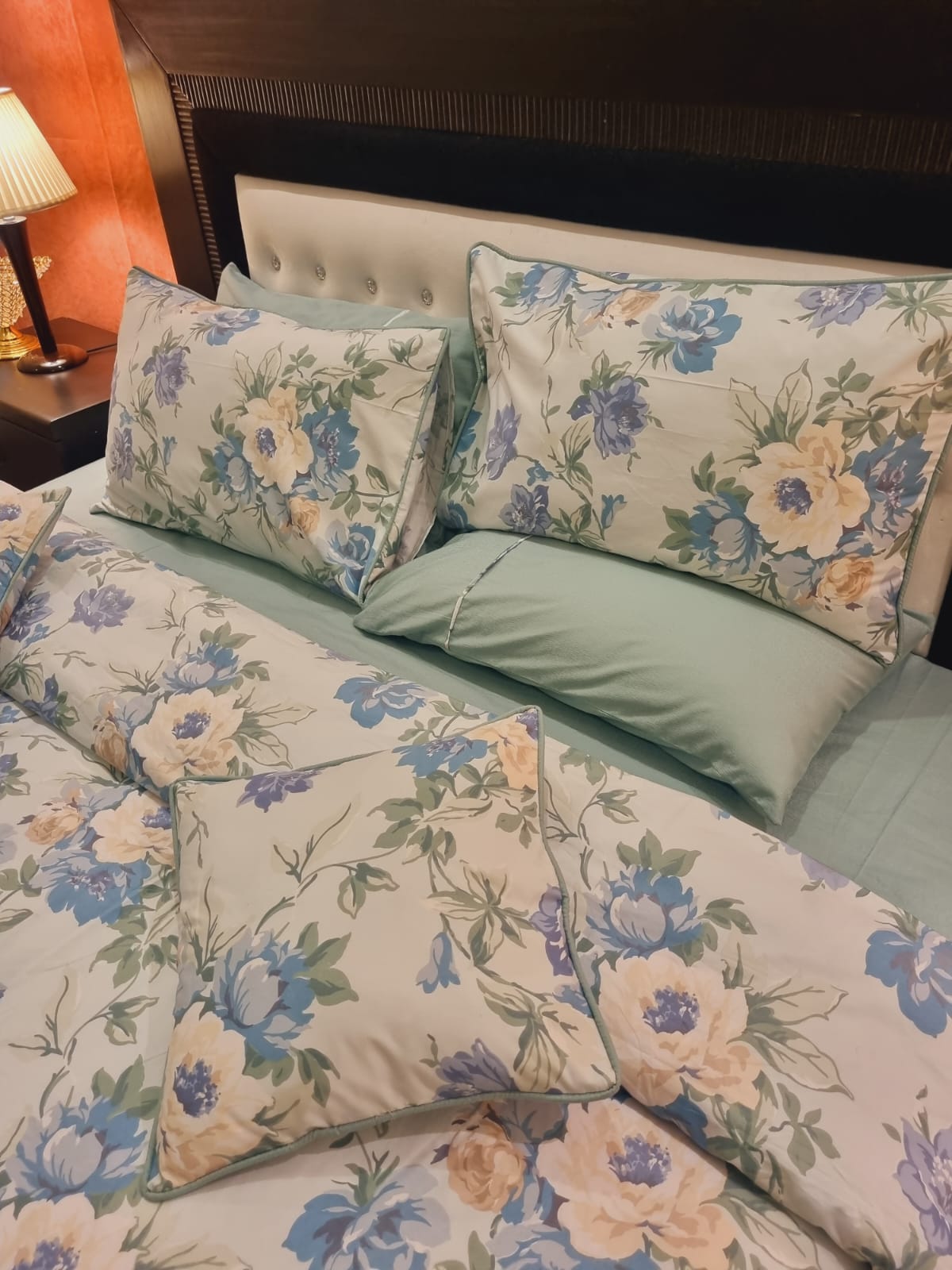 IV702 Luxury Cotton Satin Duvet Cover Set - Without Filling