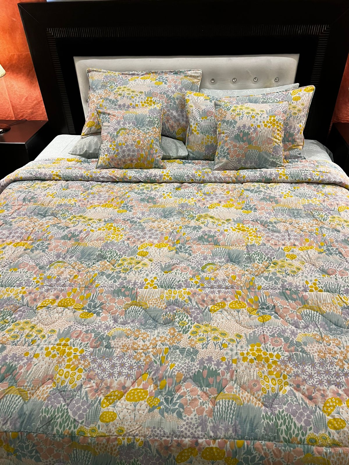 IV673 Cotton Comforter Set - Light Filling