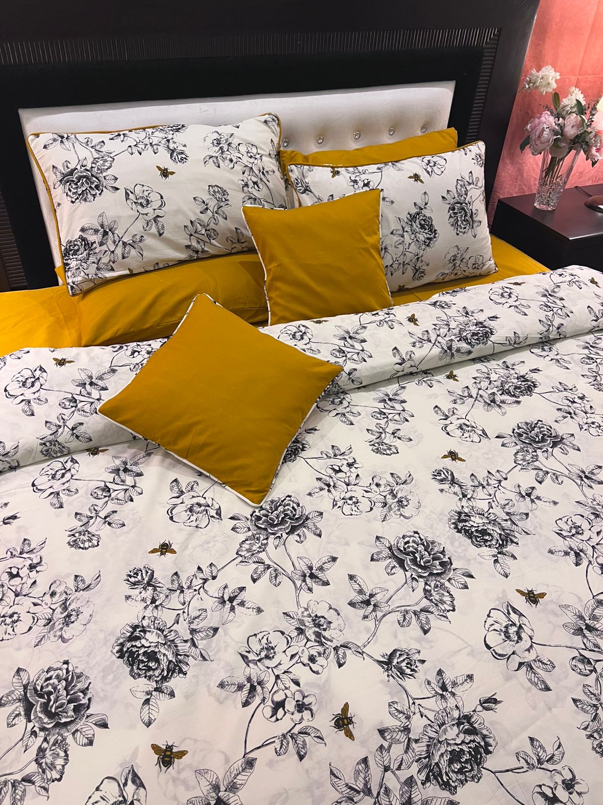 IV695 Percale Cotton Comforter Set - Light Filling