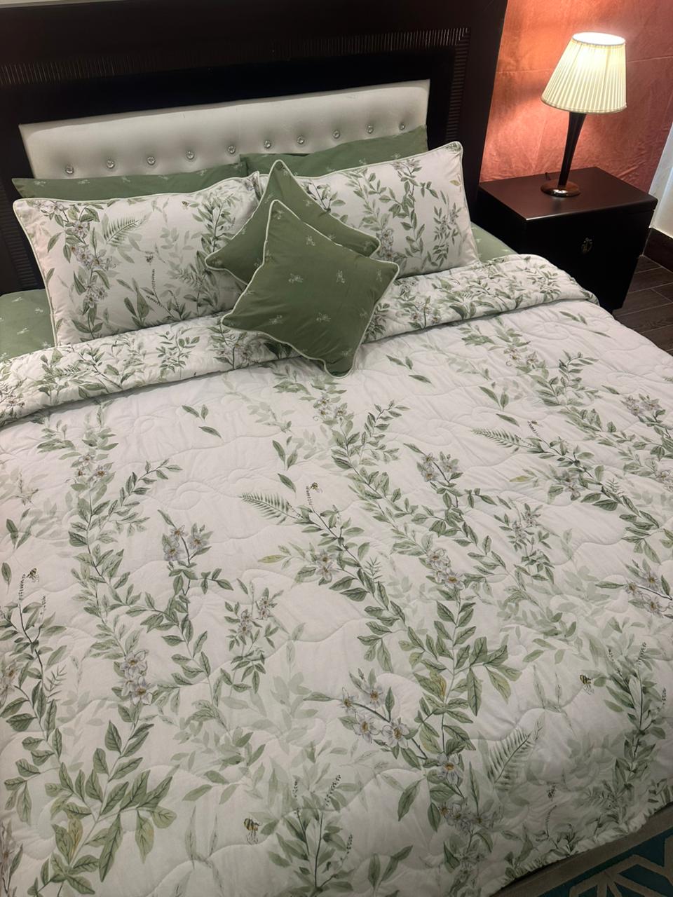 IV596 Cotton Comforter Set - Light Filling