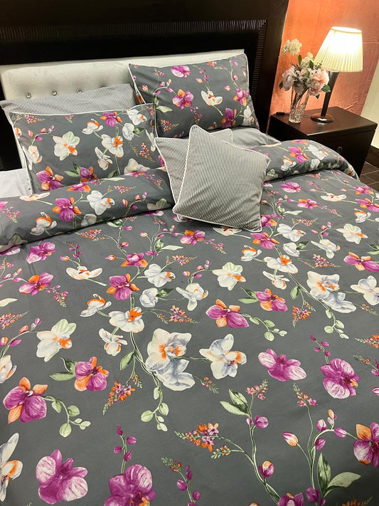 IV712 Cotton Duvet Cover Set - Without Filling