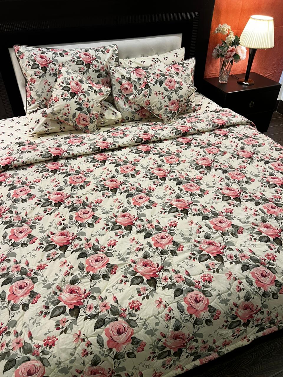 IV675 Cotton Comforter Set - Light Filling