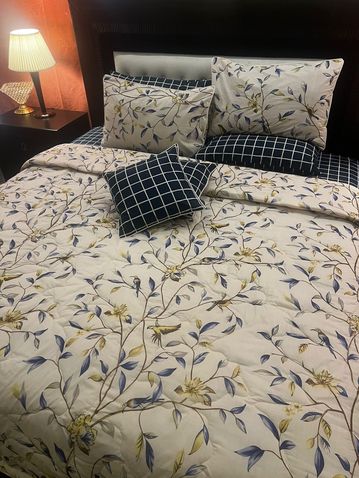 IV639 Cotton Comforter Set - Light Filling