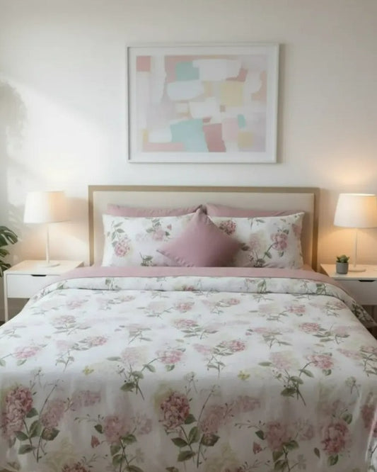 IV722 Cotton Comforter Set - Light Filling