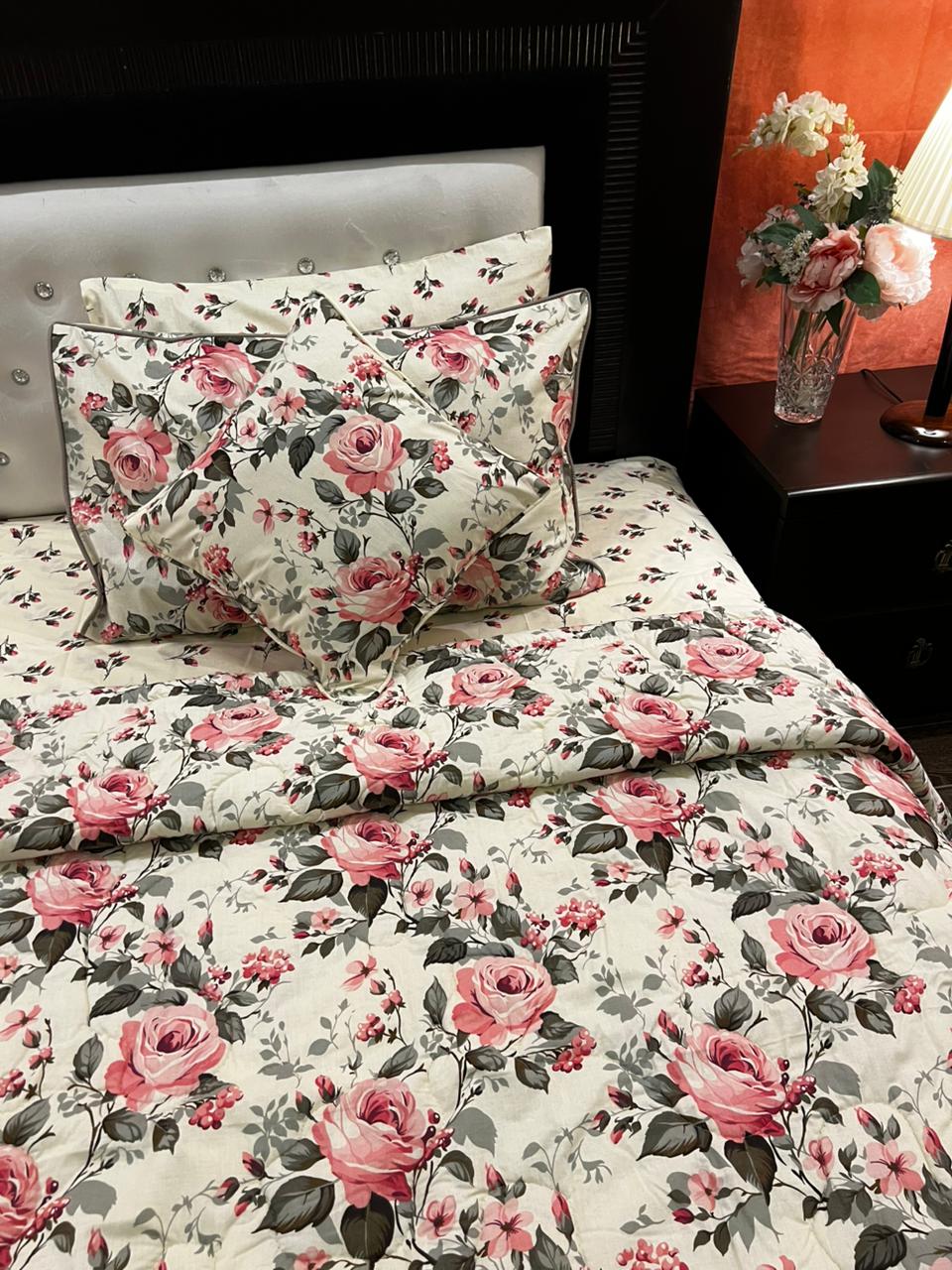 IV675 Cotton Comforter Set - Light Filling