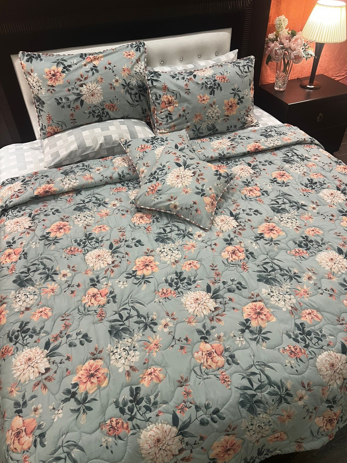 IV659 Cotton Comforter Set - Light Filling