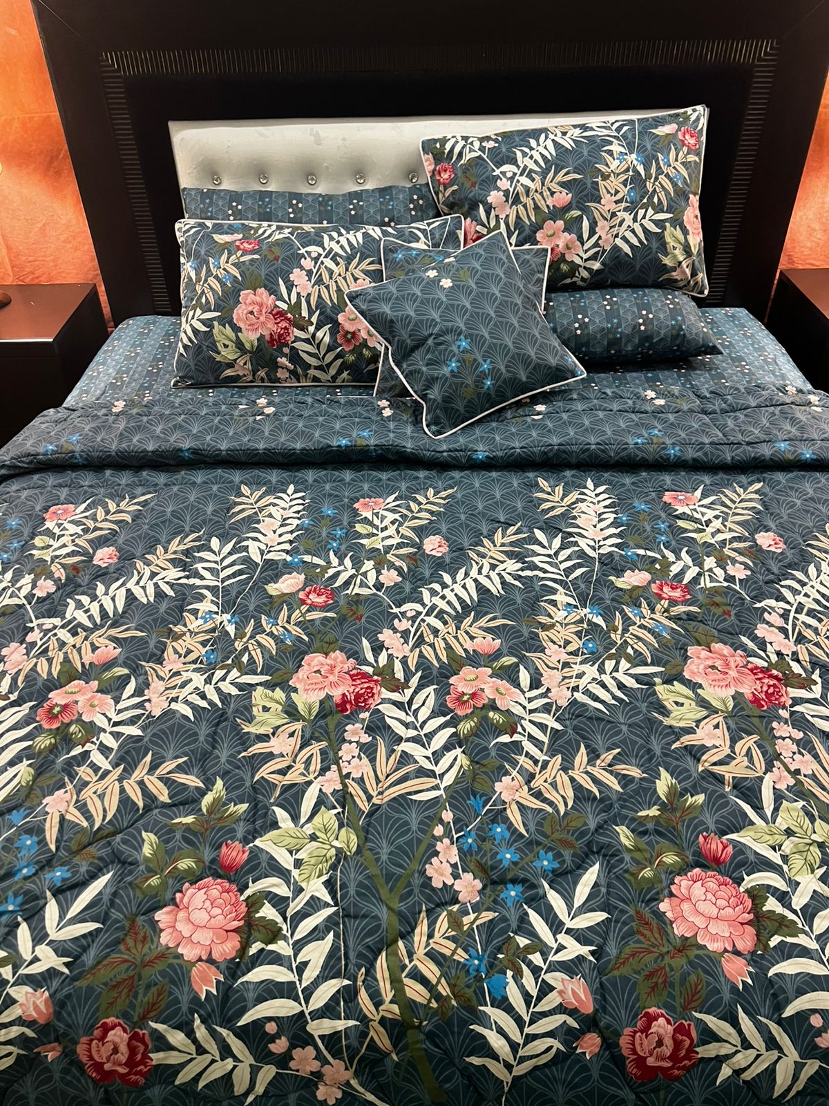 IV649 Cotton Comforter Set - Light Filling