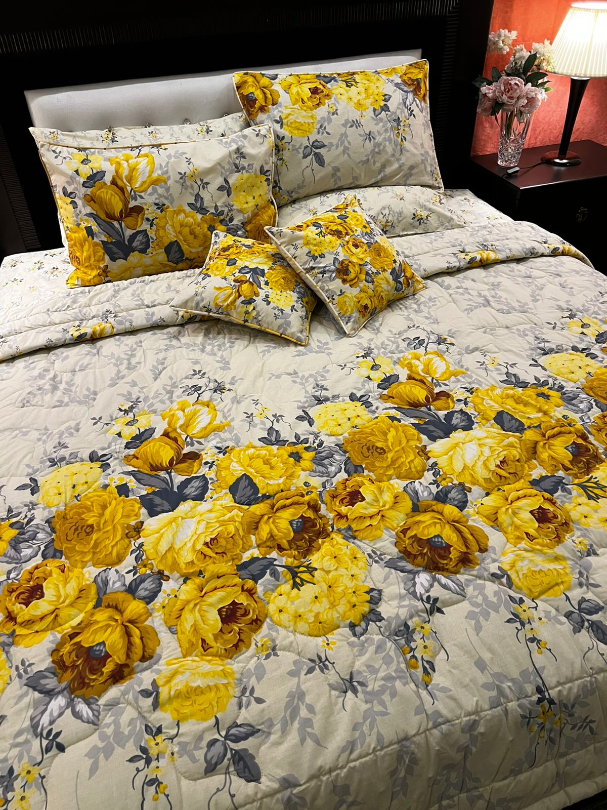 IV679 Cotton Comforter Set - Light Filling