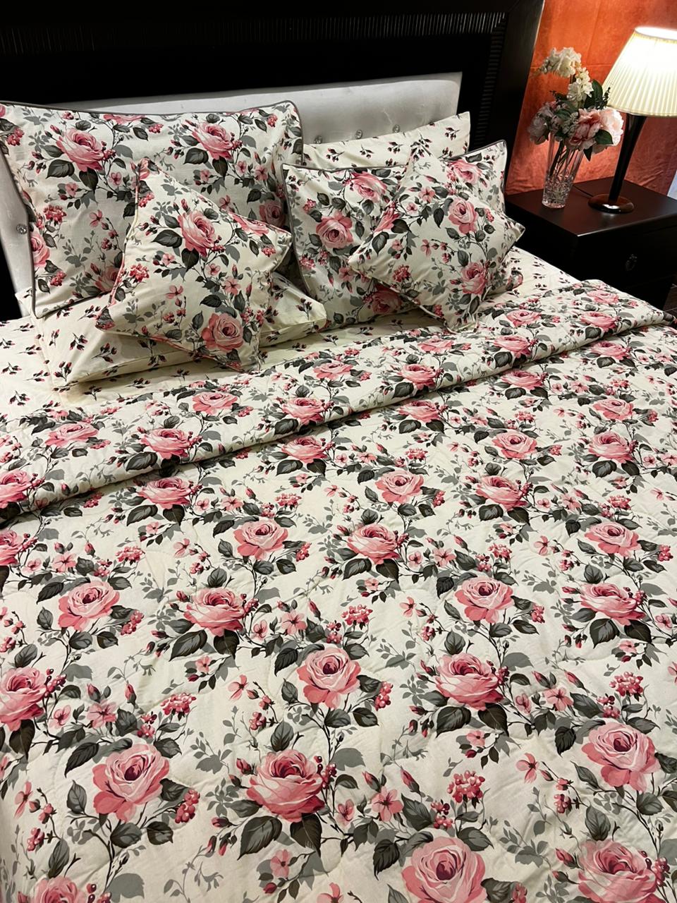 IV675 Cotton Comforter Set - Light Filling