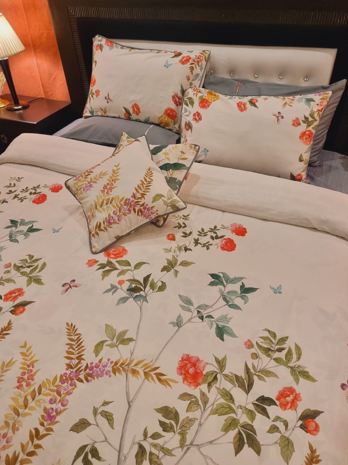 IV703 Luxury Cotton Satin Duvet Cover Set - Without Filling